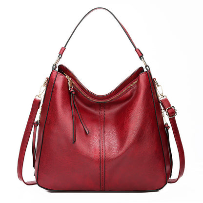 Ersilia™ - Elegant leather bag with large capacity