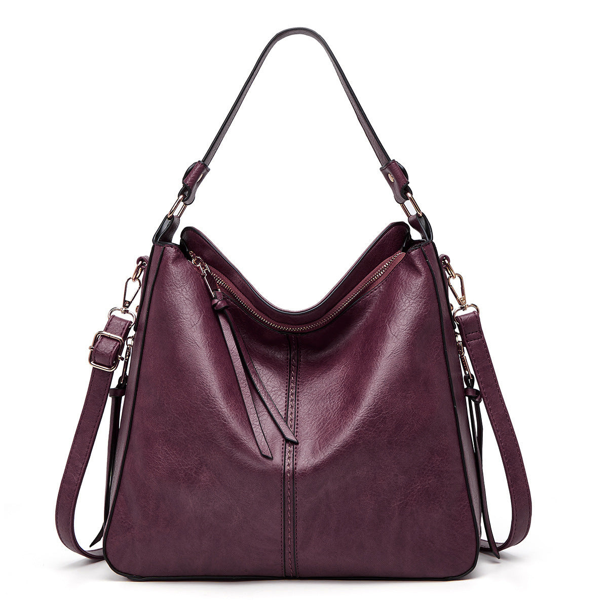 Ersilia™ - Elegant leather bag with large capacity