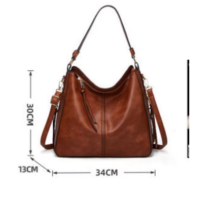 Ersilia™ - Elegant leather bag with large capacity