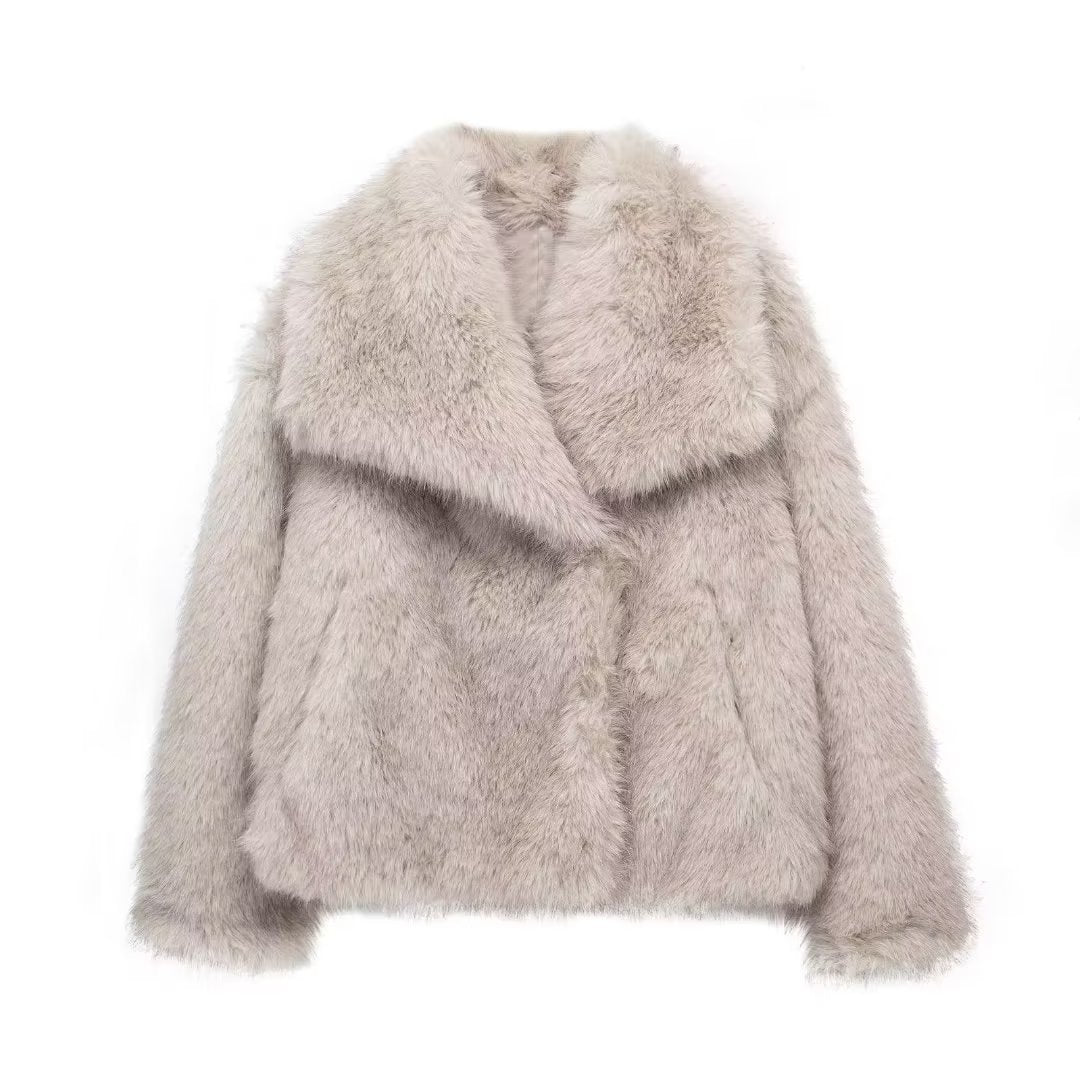 Anaballa Faux Fur Coat